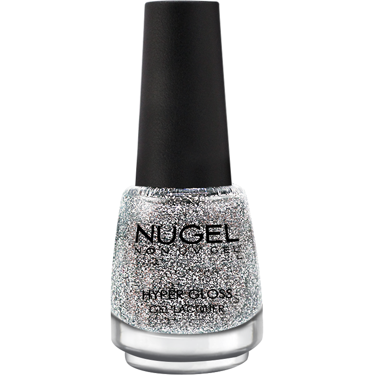 NUGEL | SILVER SPARKLE | 38 | HYPER GLOSS | QUICK DRY | 13ML